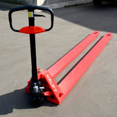Длинновильная гидравлическая тележка OX50-300 OXLIFT 3 м 5 т 
