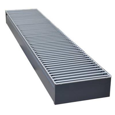 Внутрипольный конвектор длиной 1,6 м - 2 м КЗТО Бриз В 260х120x2000
